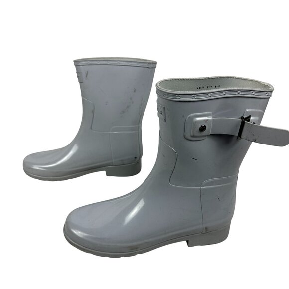 Hunter Womens Short Gloss Rain Boots Size 6 - Picture 4 of 10